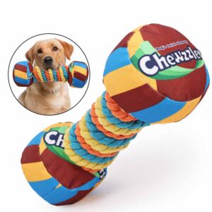 Puppy Dog Dumbbell Squeaky Chew Toys